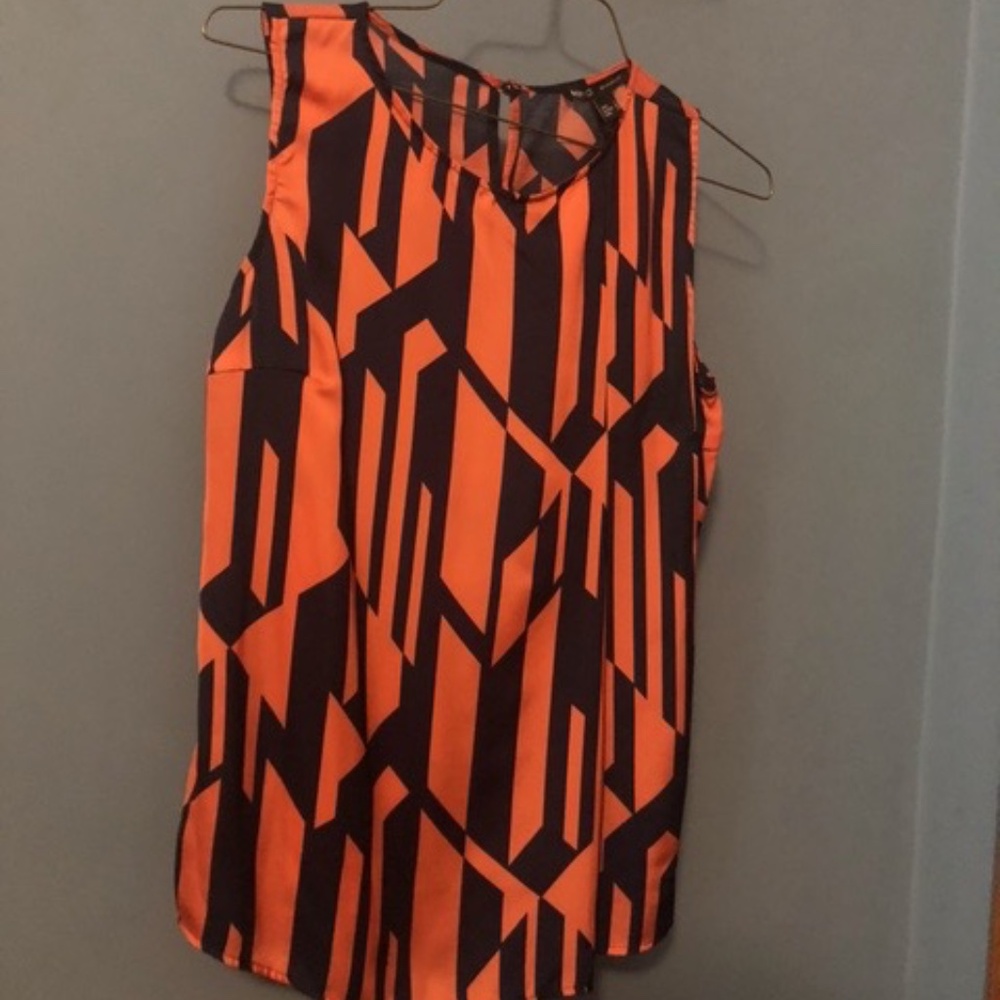 Geometric print blouse